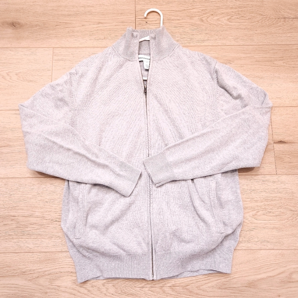 Amazon Essentials Soft Cotton Lightweight Full Zip Sweater
